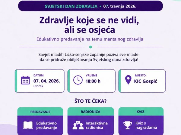 Svjetski dan zdravlja ove godine obilježavamo na poseban način!