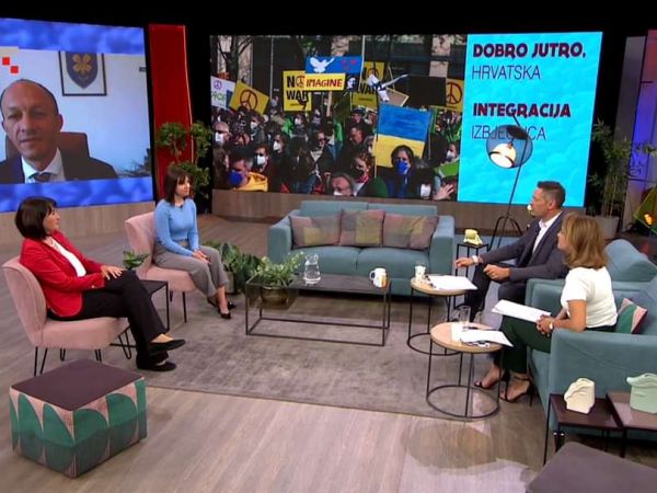 Gostovanje ličko-senjskog župana Ernesta Petryja na HRT u emisiji Dobro jutro Hrvatska na temu suživota Ukrajinaca i Ličana