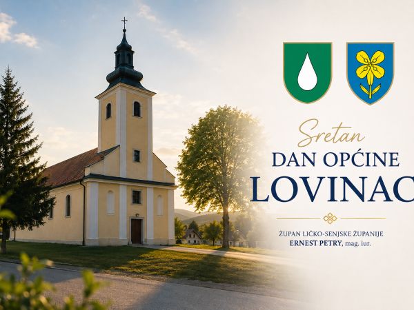 Čestitka župana Ernesta Petryja povodom Dana općine Lovinac