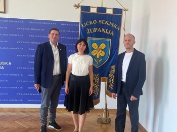 Ličko-senjska županija - Direktorica Europske banke za obnovu i razvoj, Victoria Zinchuk zahvalila županu Petryju na pomoći Ukrajincima