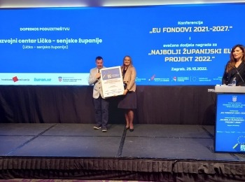 Ličko-senjska županija - Projekt Razvojnog centra Ličko-senjske županije među najbolje ocjenjenim projektima realiziranim sredstvima EU fondova u 2022. godini
