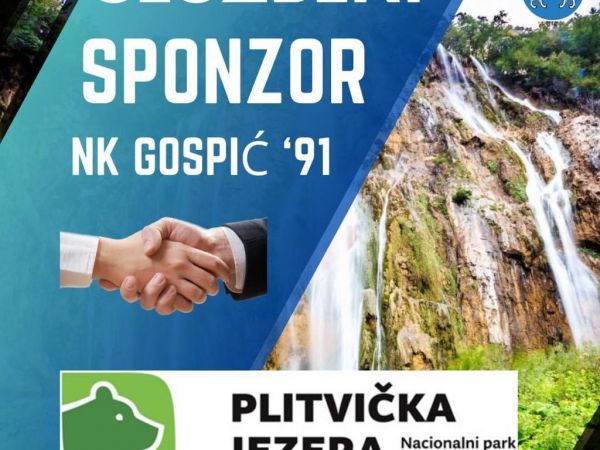 Nacionalni park Plitvička jezera postao sponzor NK Gospić ’91