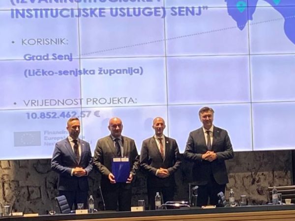 Vlada RH osigurala preko 6 milijuna eura za izgradnju i opremanje Centra za starije osobe u Senju