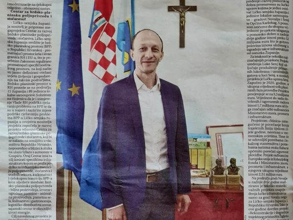 Intervju župana Ličko-senjske županije Ernesta Petryja za Novi list: ‘Maraton za boljitak županije trčimo sprintom’