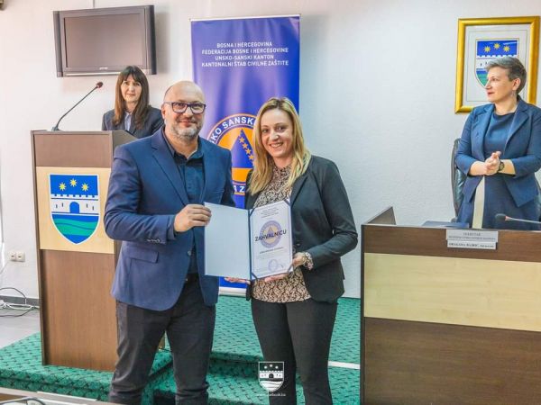 Ličko-senjskoj županiji dodijeljena zahvalnica od Unsko-sanskog kantona iz susjedne BiH