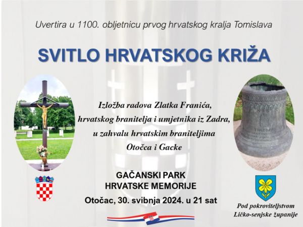 Povodom Dana državnosti - 30. svibnja u Otočcu izložba pod nazivom „Svitlo hrvatskog Križa“