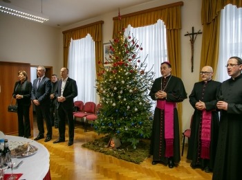 Ličko-senjska županija - Novoizabrani biskup mons. Marko Medo održao tradicionalno božićno primanje u Gospiću