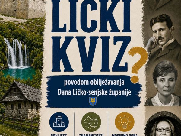 U Gospiću kviz općeg znanja povodom nadolazećeg Dana Ličko-senjske županije U Gospiću kviz općeg znanja povodom nadolazećeg Dana Ličko-senjske županije