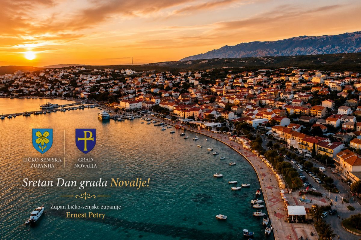 Čestitka župana Petryja povodom Dana Grada Novalje