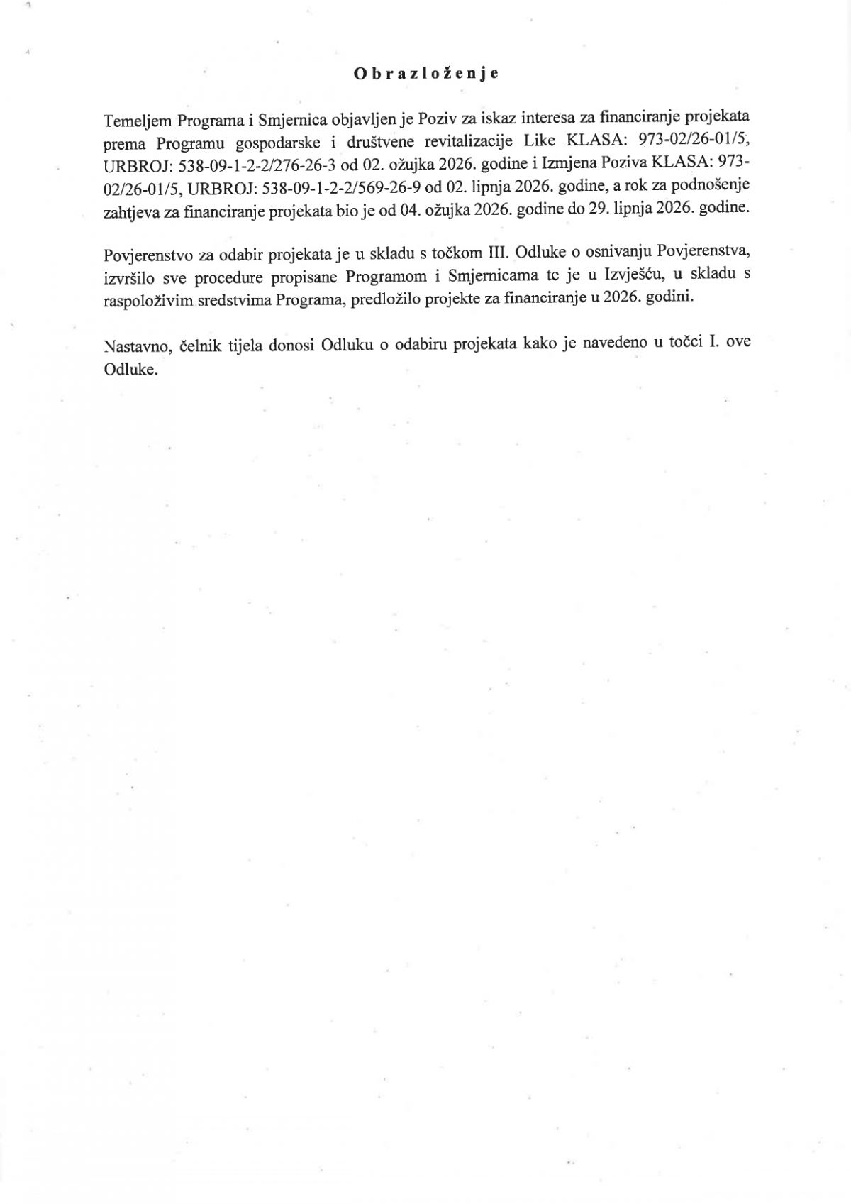 Ministarstvo odobrilo 13 projekata u Lici vrijednih gotovo četiri milijuna eura