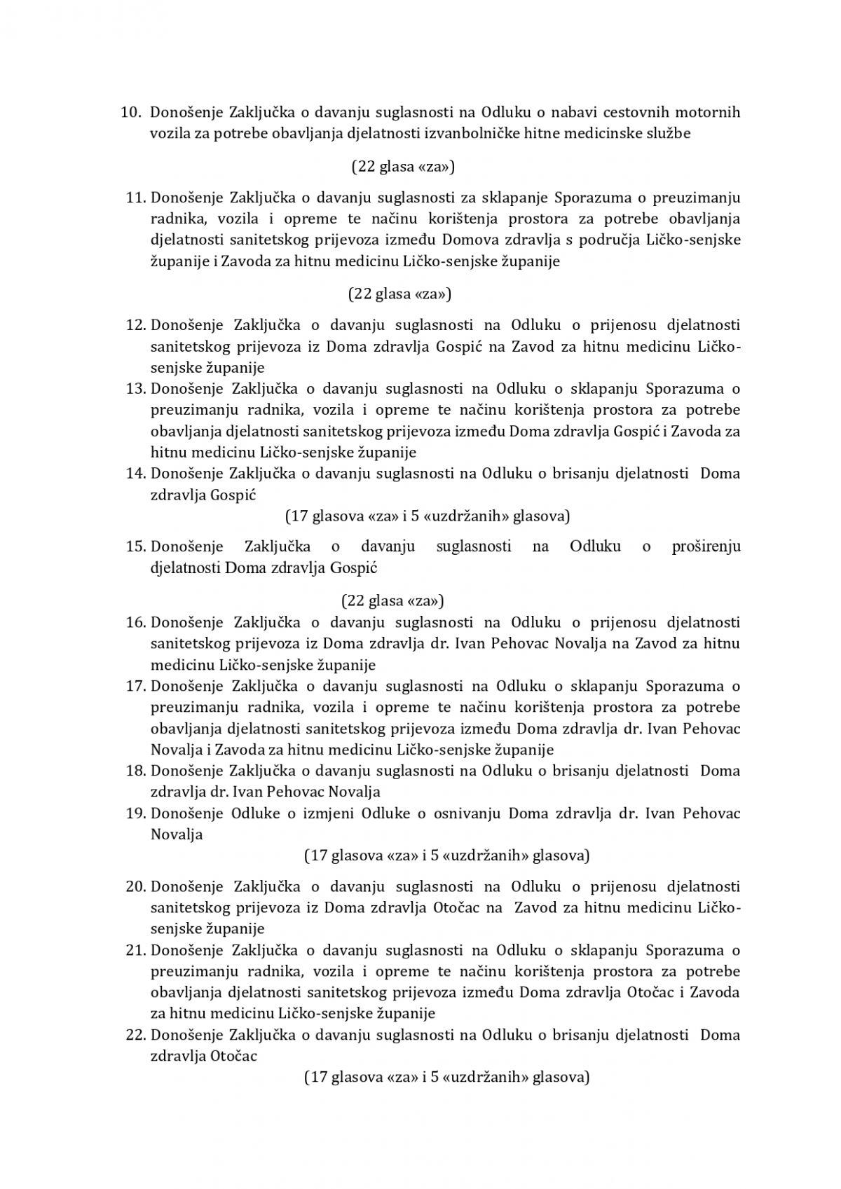 OBAVIJEST O ODRŽANOJ XVI. SJEDNICI ŽUPANIJSKE SKUPŠTINE 26. LISTOPADA 2023. GODINE