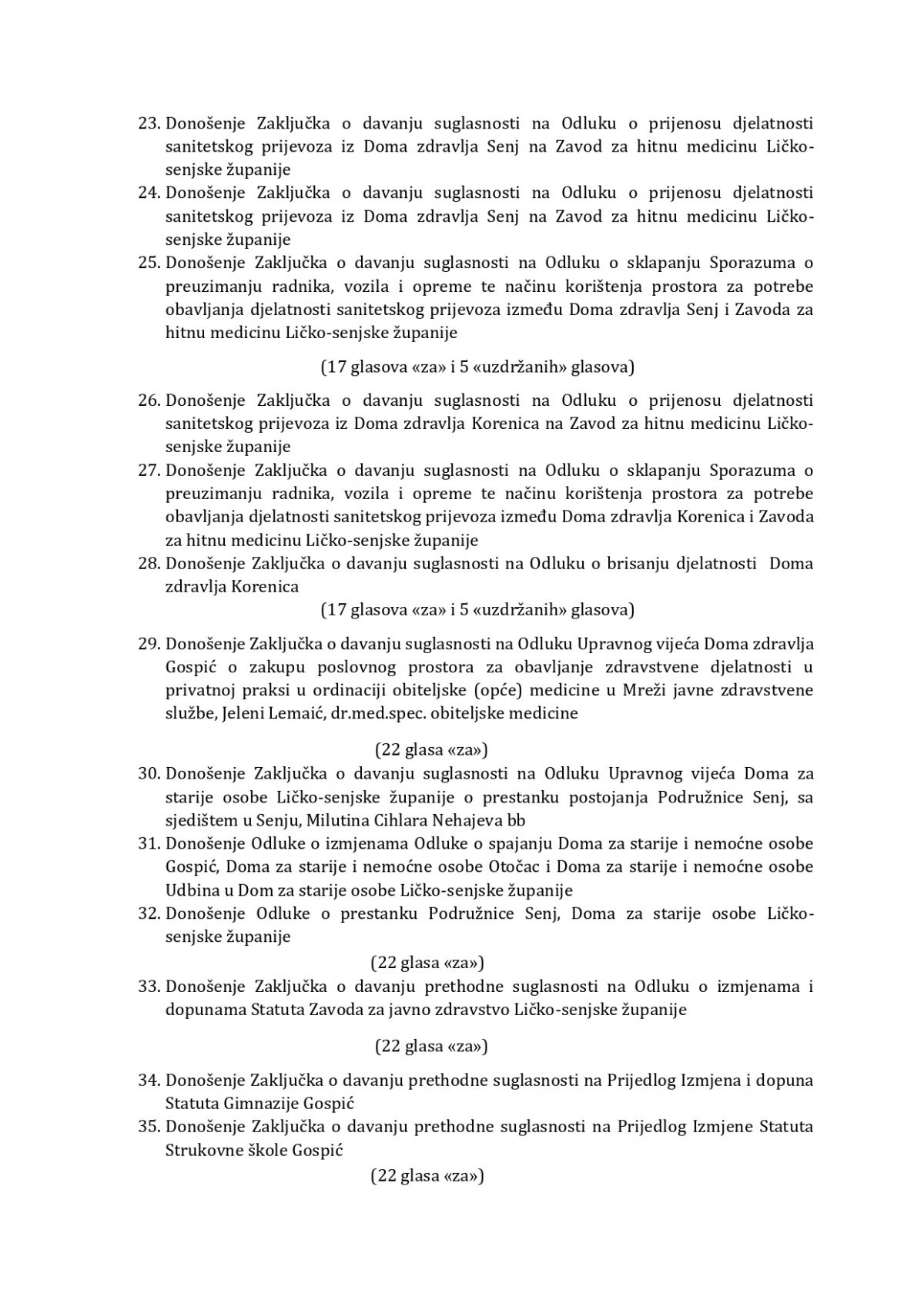 OBAVIJEST O ODRŽANOJ XVI. SJEDNICI ŽUPANIJSKE SKUPŠTINE 26. LISTOPADA 2023. GODINE