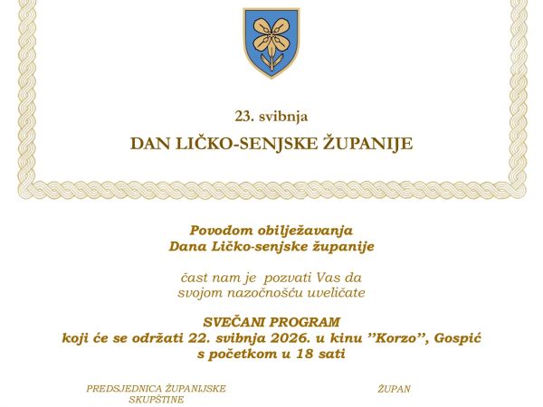 Dan Ličko-senjske županije obilježit će se uz bogat program i koncert Jole Dan Ličko-senjske županije obilježit će se uz bogat program i koncert Jole