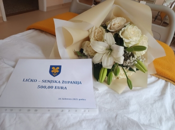 Ličko-senjska županija - Ličko-senjska županija podržala obitelj Ćaćić povodom rođenja sedmog djeteta