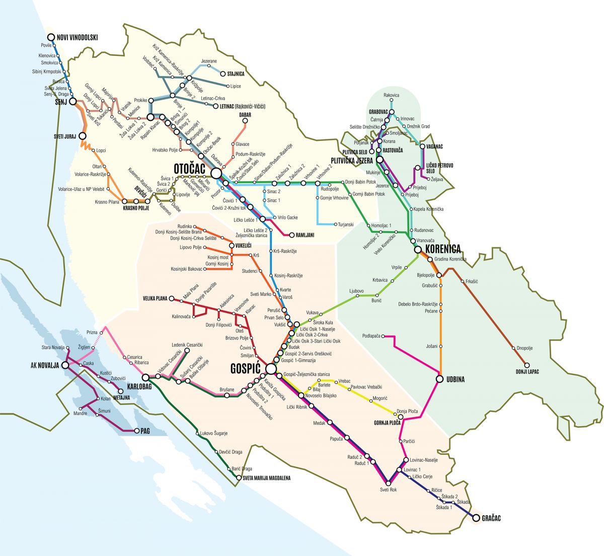 NOVI ŽUPANIJSKI PRIJEVOZ PUTNIKA AUTOBUSOM  – LIKALINE – NOVI ŽUPANIJSKI PRIJEVOZ PUTNIKA AUTOBUSOM  – LIKALINE –