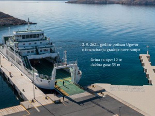 “Trajektno pristanište nova rampa unutar lučkog područja Lučke uprave Senj u uvali Stinica”