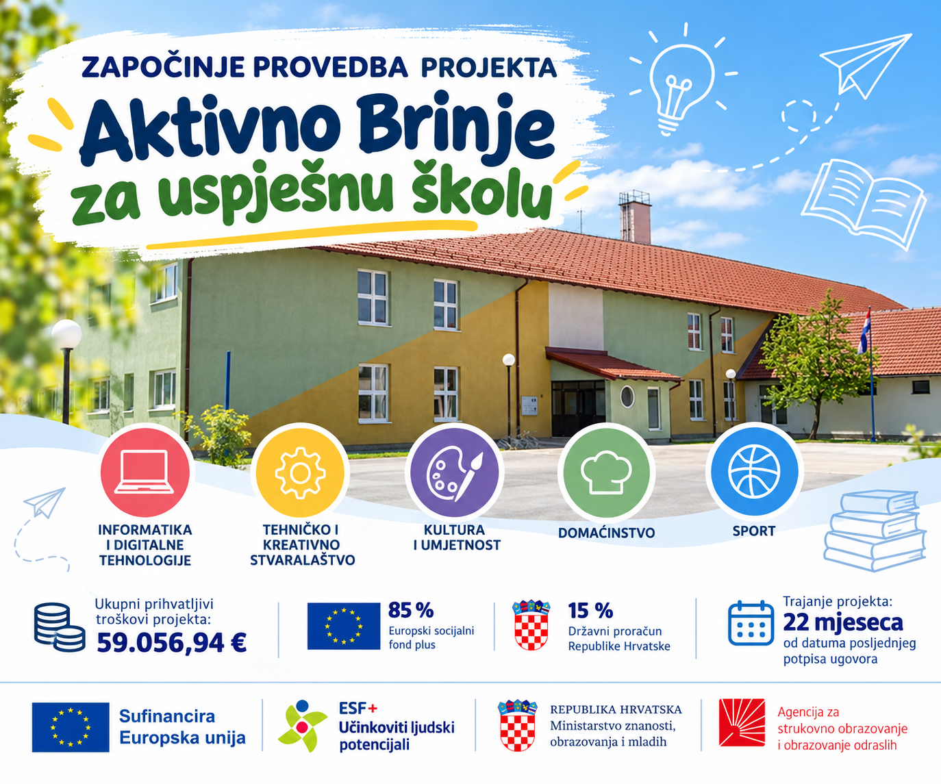 Započinje provedba projekta „Aktivno Brinje za uspješnu školu”
