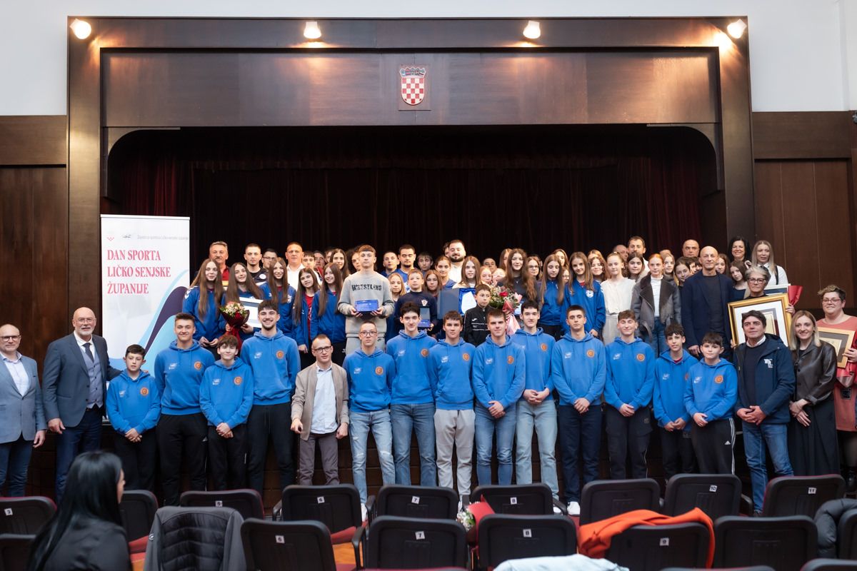 Održan Dan sporta Ličko-senjske županije: Dodijeljene nagrade najboljim sportašima i sportskim djelatnicima