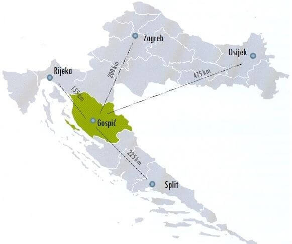 Karta 3 Ličko-senjske županije