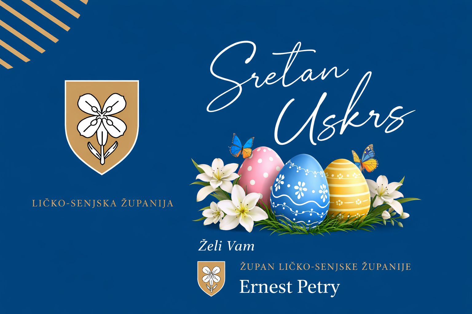 Župan Ernest Petry uputio uskrsnu čestitku građanima Župan Ernest Petry uputio uskrsnu čestitku građanima